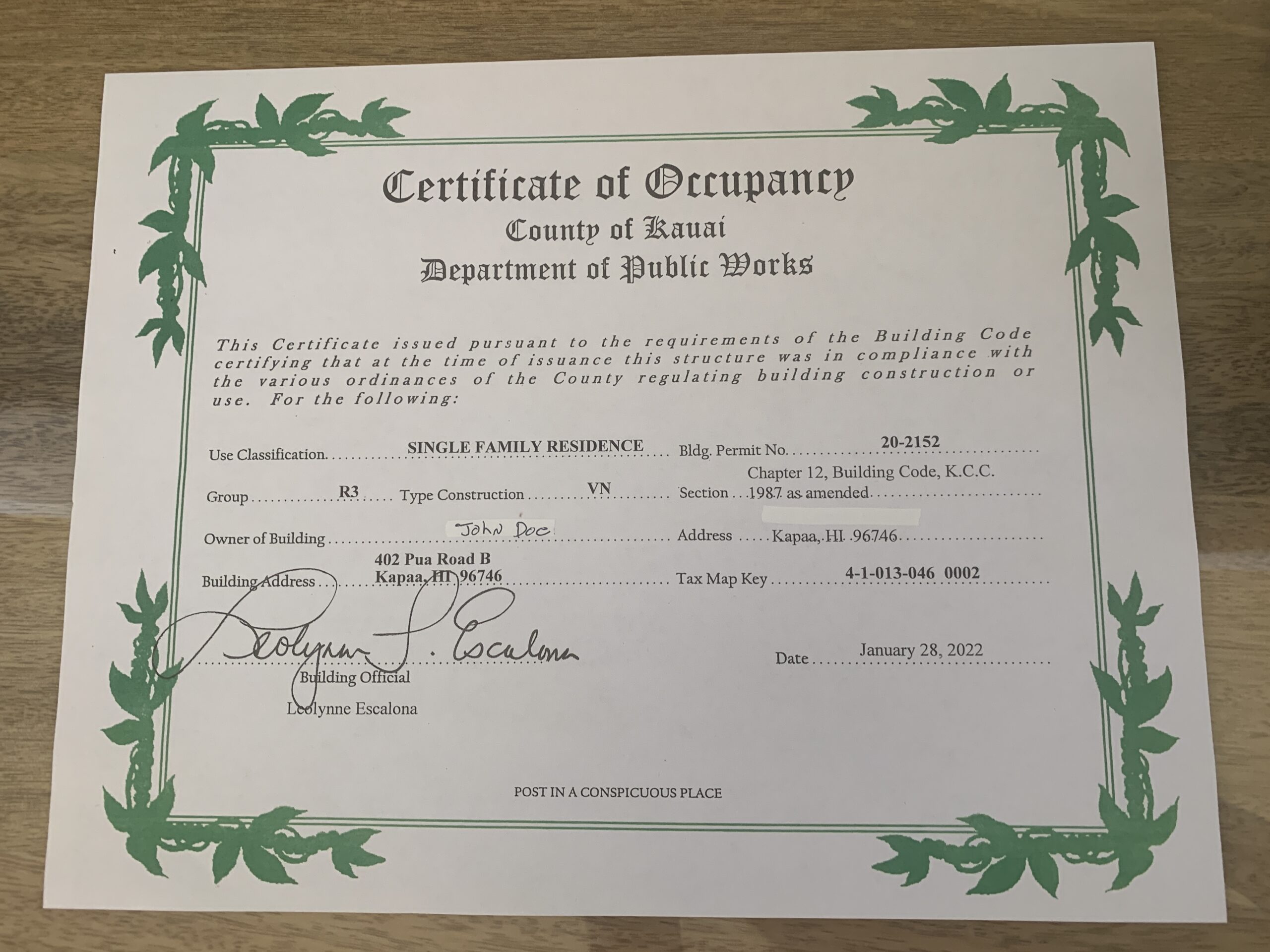 does-my-home-have-a-certificate-of-occupancy