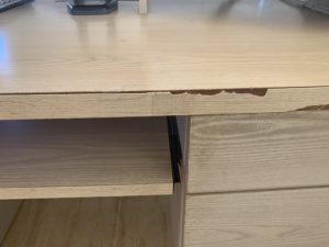 Worn laminate furniture